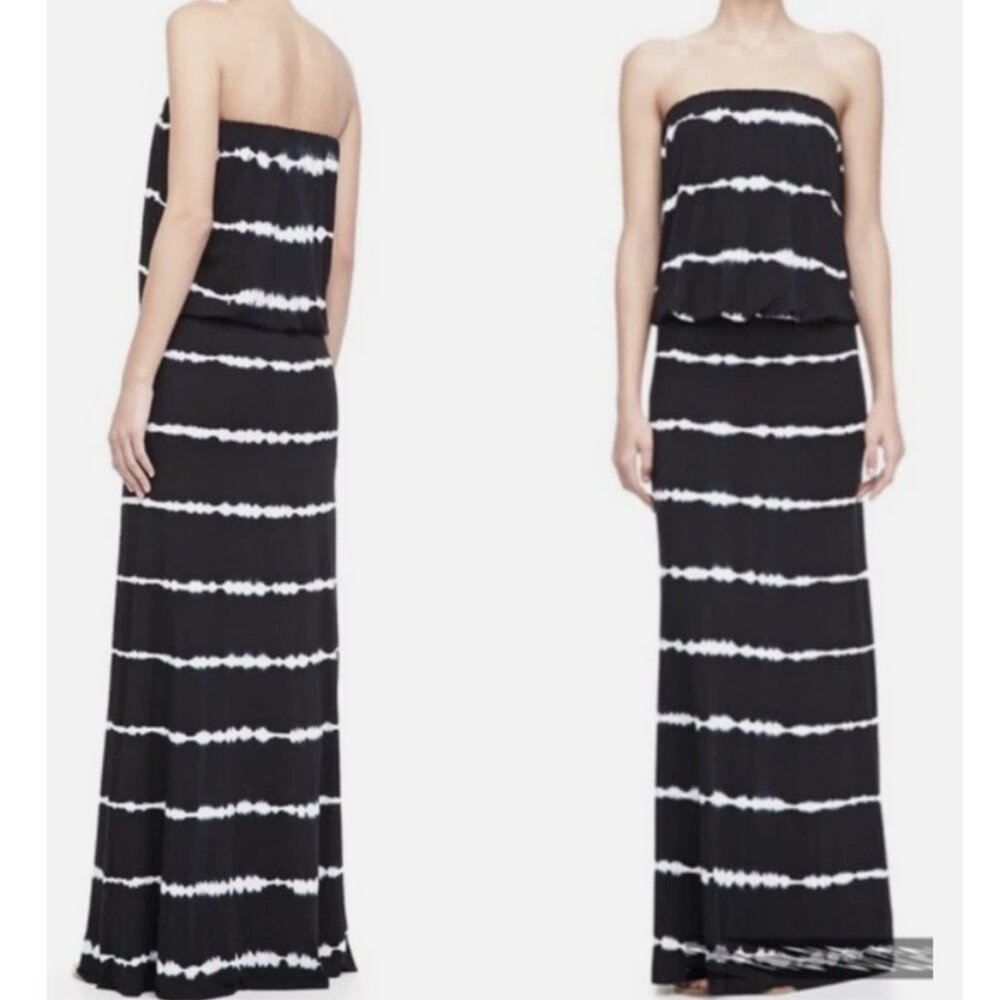 Young Fabulous & Broke Sydney Tie Dye Stripe Strapless Maxi Dress